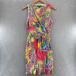 Lauren Ralph Lauren Multicolor Paisley Mini Dress
